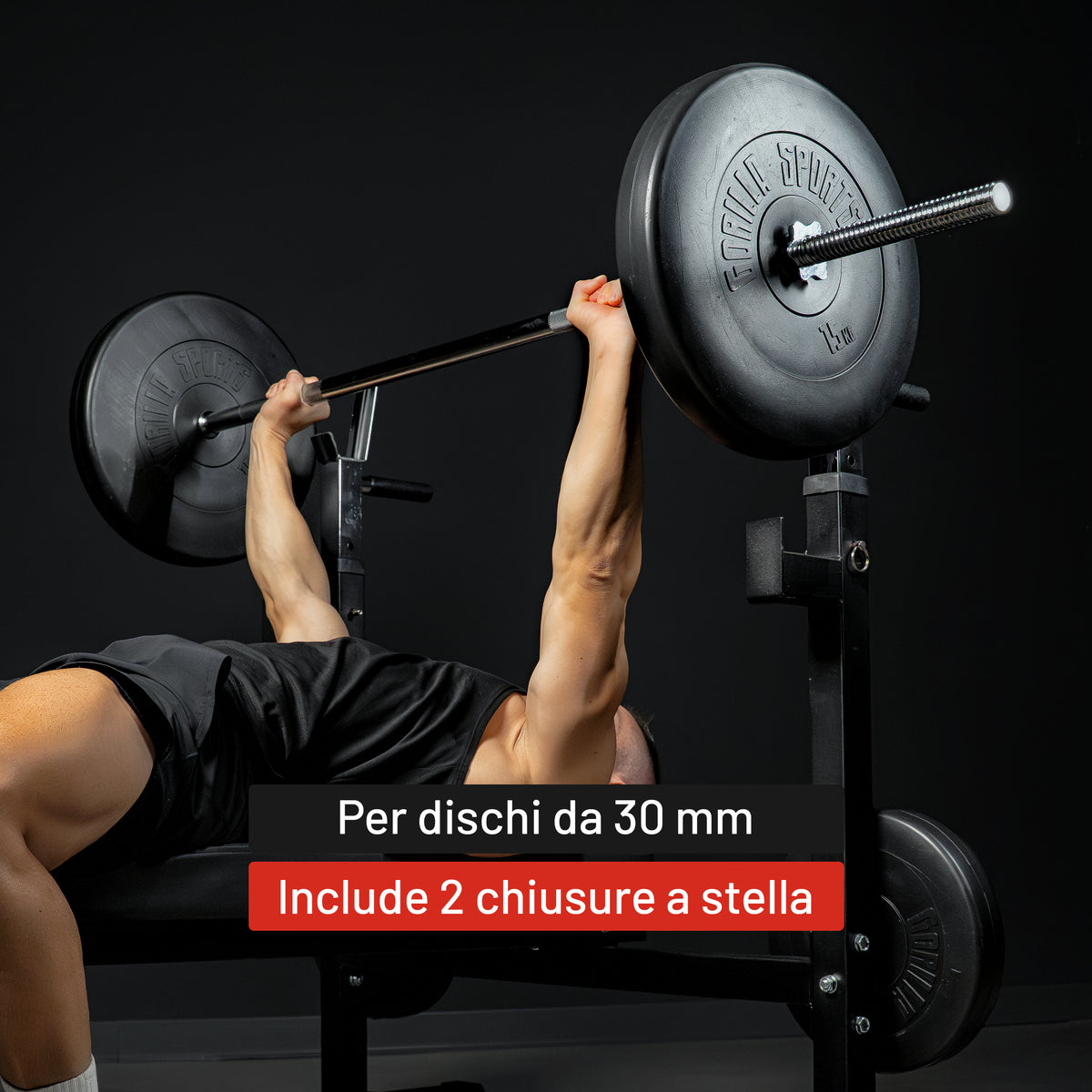 Bilanciere 170 cm con Chiusure a Stella