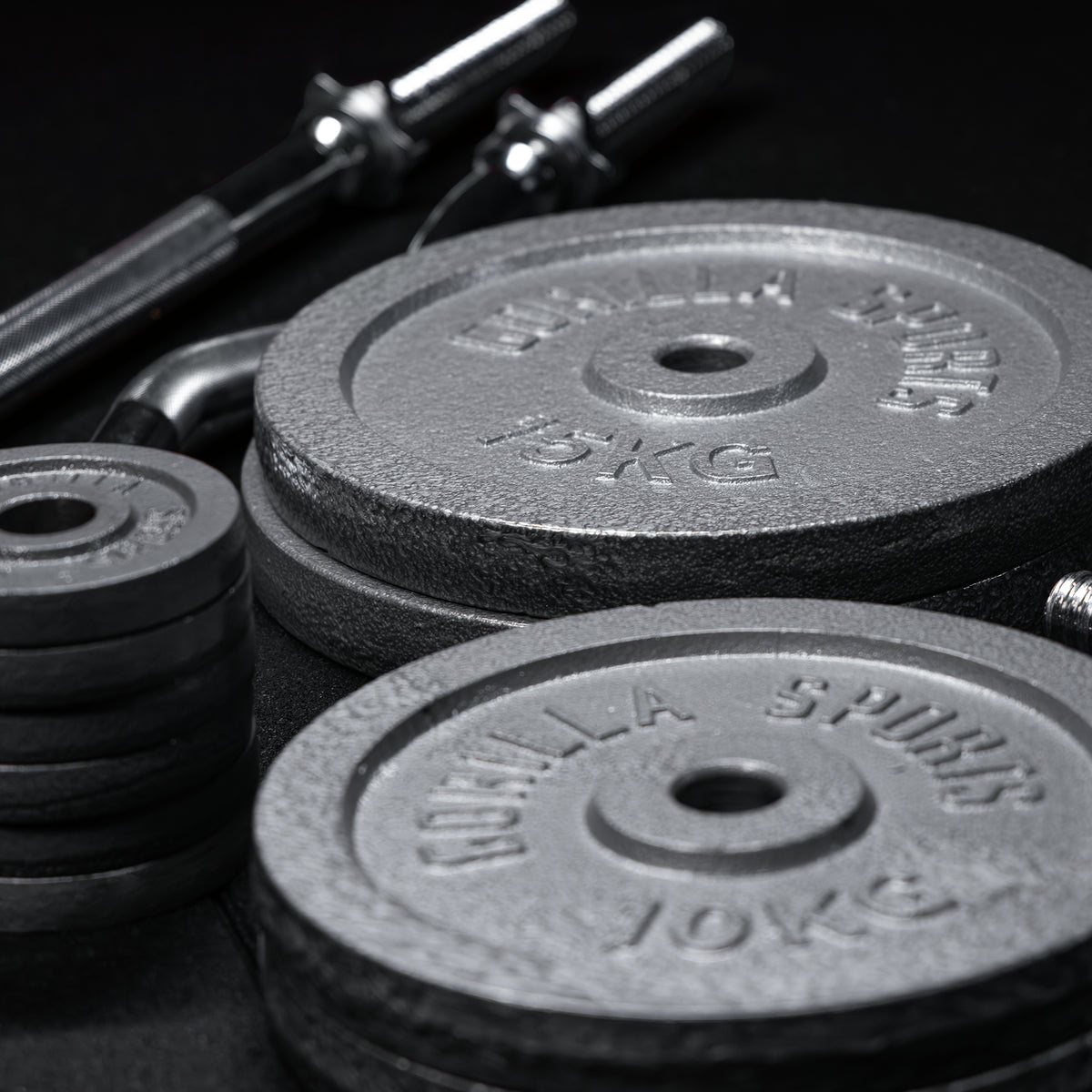 Set Bilanciere, Barra EZ, Manubri e Dischi in Ghisa 108 kg