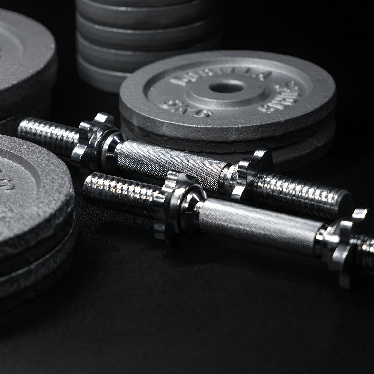 Set Bilanciere, Barra EZ, Manubri e Dischi in Ghisa 108 kg