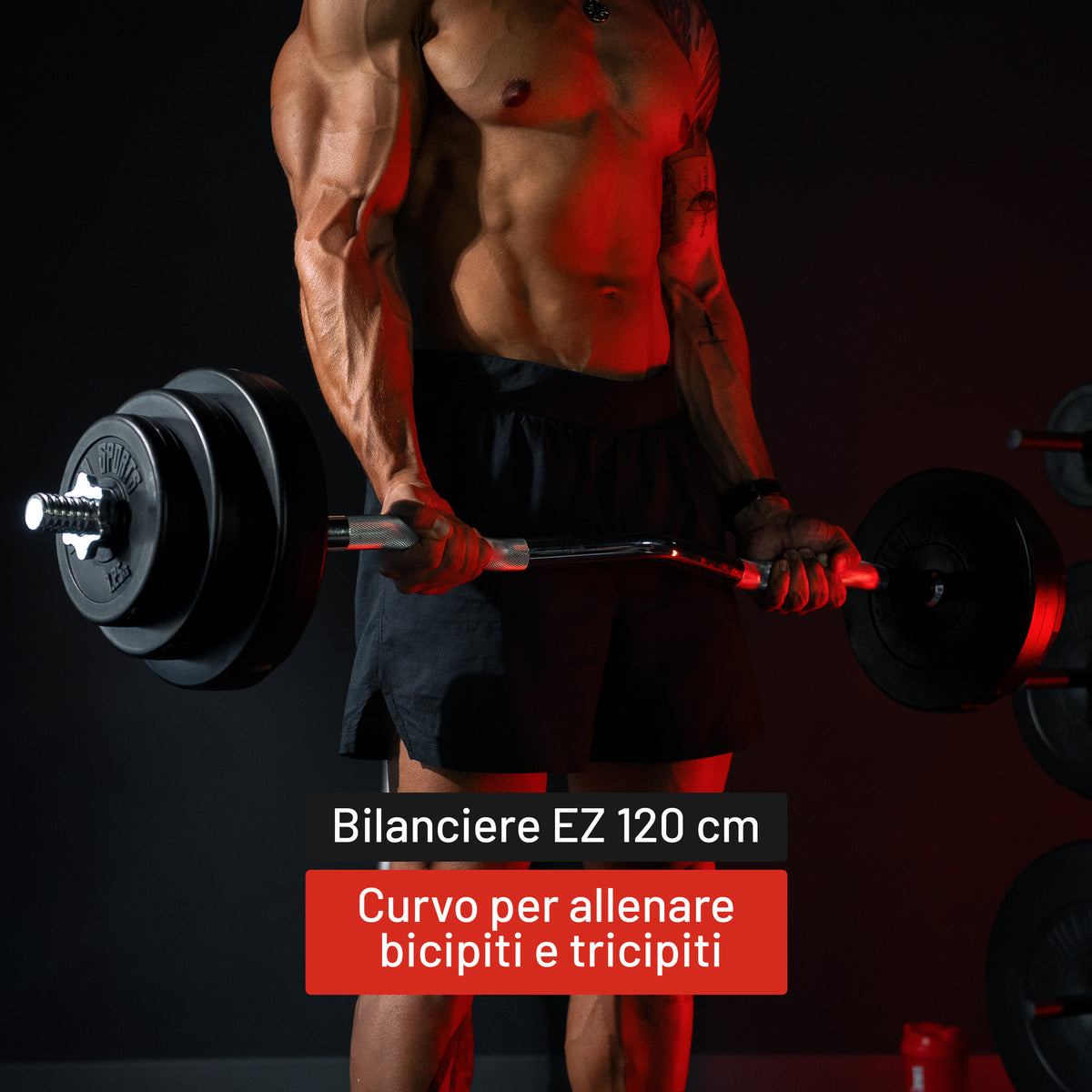 Curl Bilanciere EZ 120 cm con Chiusura a Stella