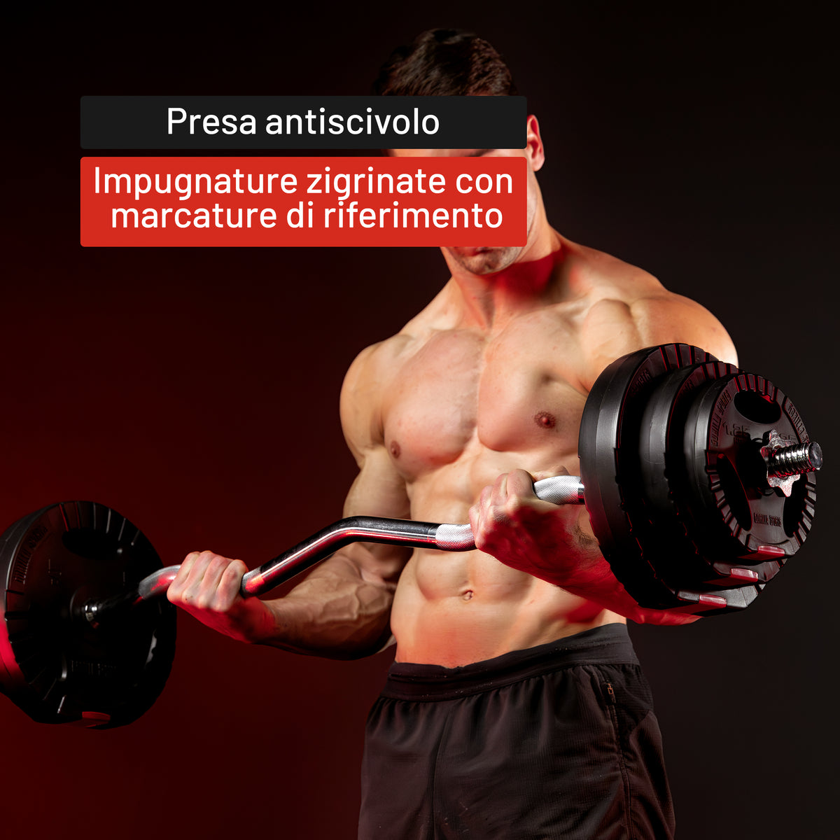Curl Bilanciere EZ 120 cm con Chiusura a Stella
