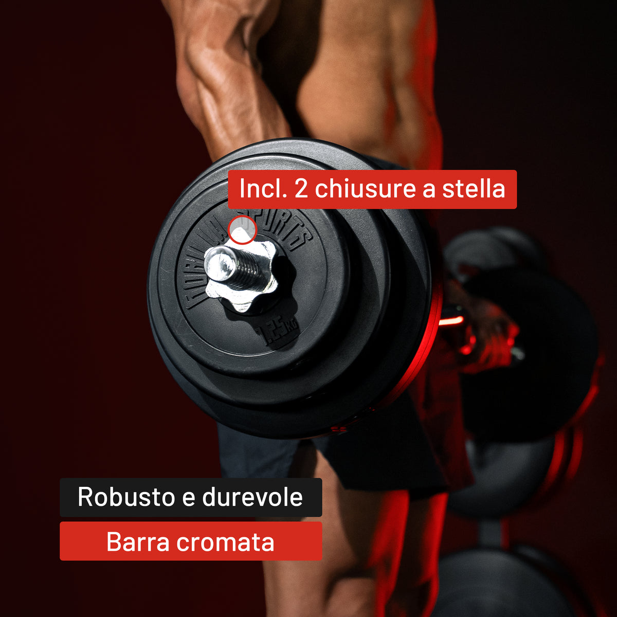 Curl Bilanciere EZ 120 cm con Chiusura a Stella