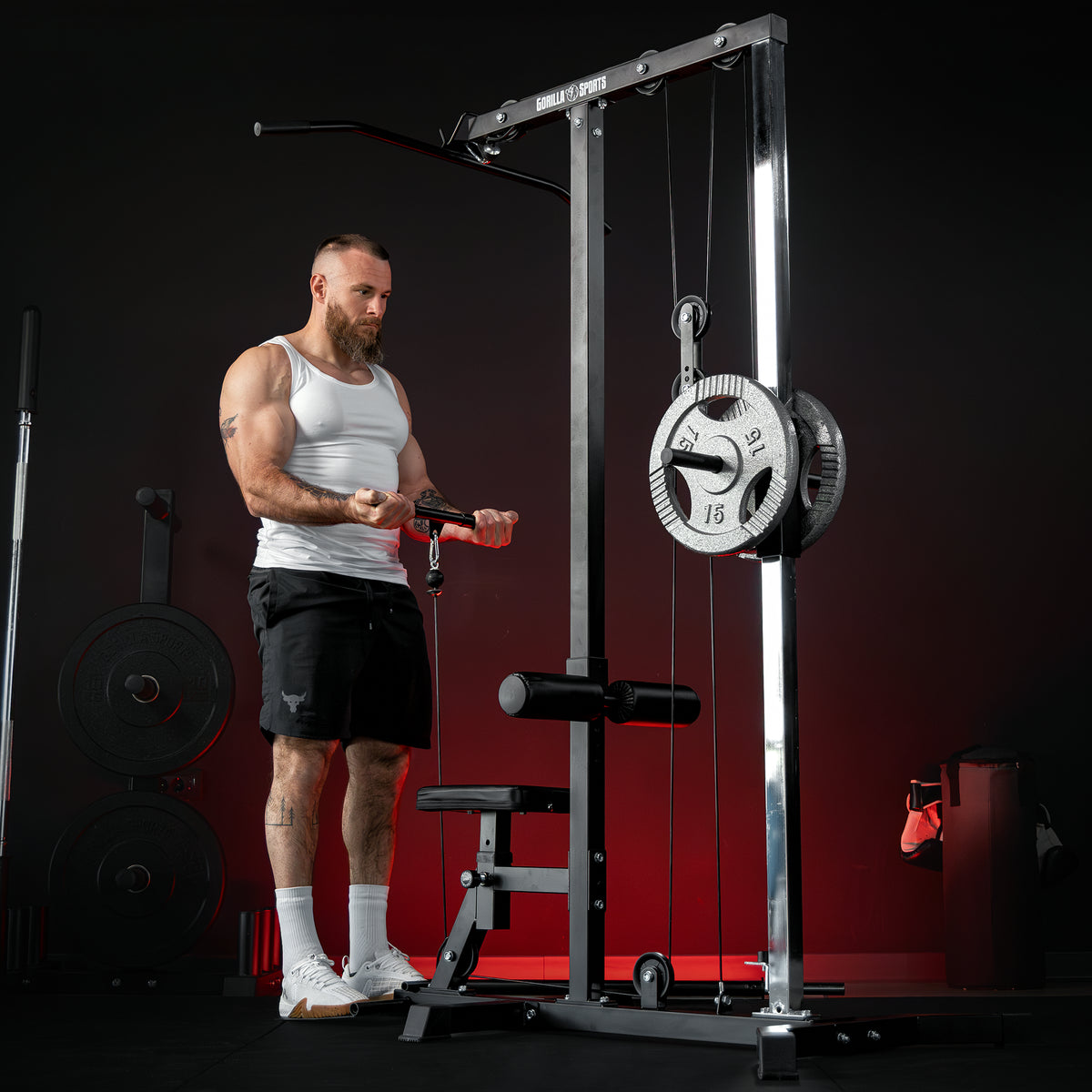 Lat Machine con Pulley e Maniglie