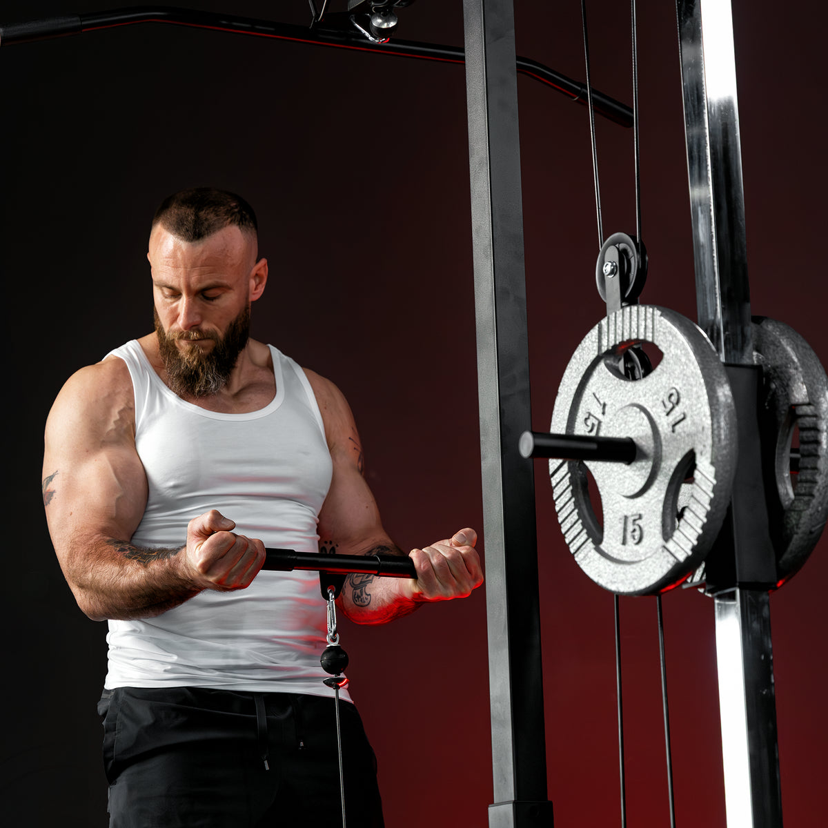 Lat Machine con Pulley e Maniglie