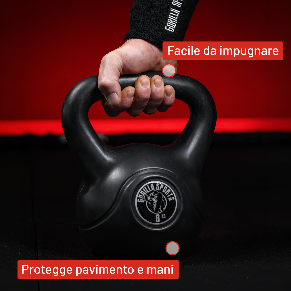 Kettlebell in Plastica, Peso a Scelta 2-20 kg