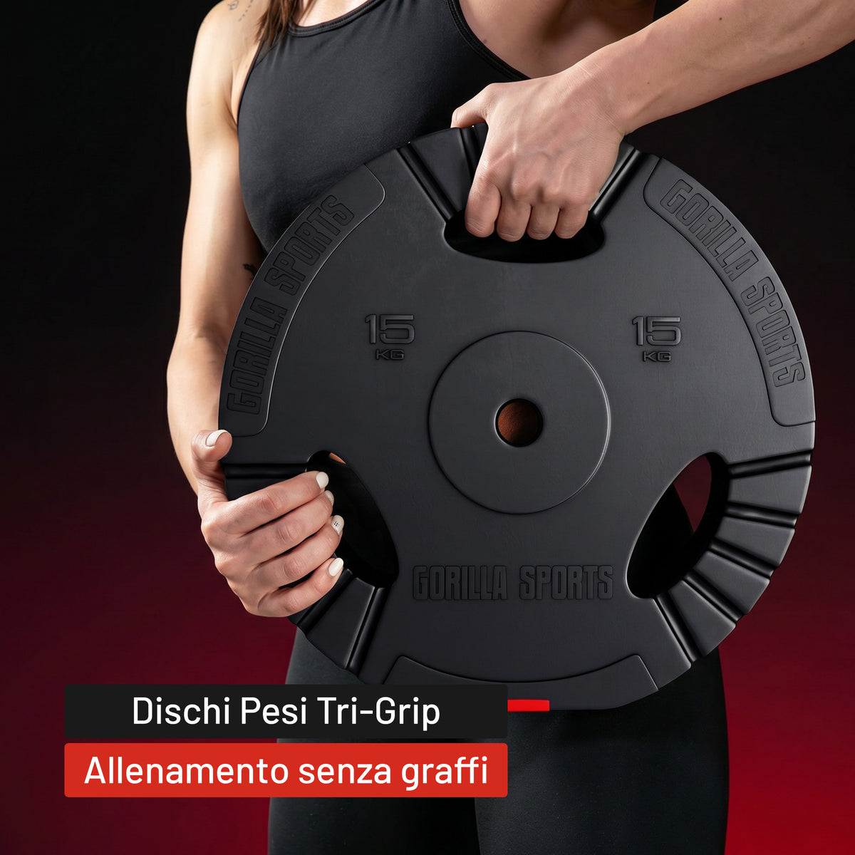 Dischi Pesi Tri Grip 30/31 mm, 1,25-15 kg