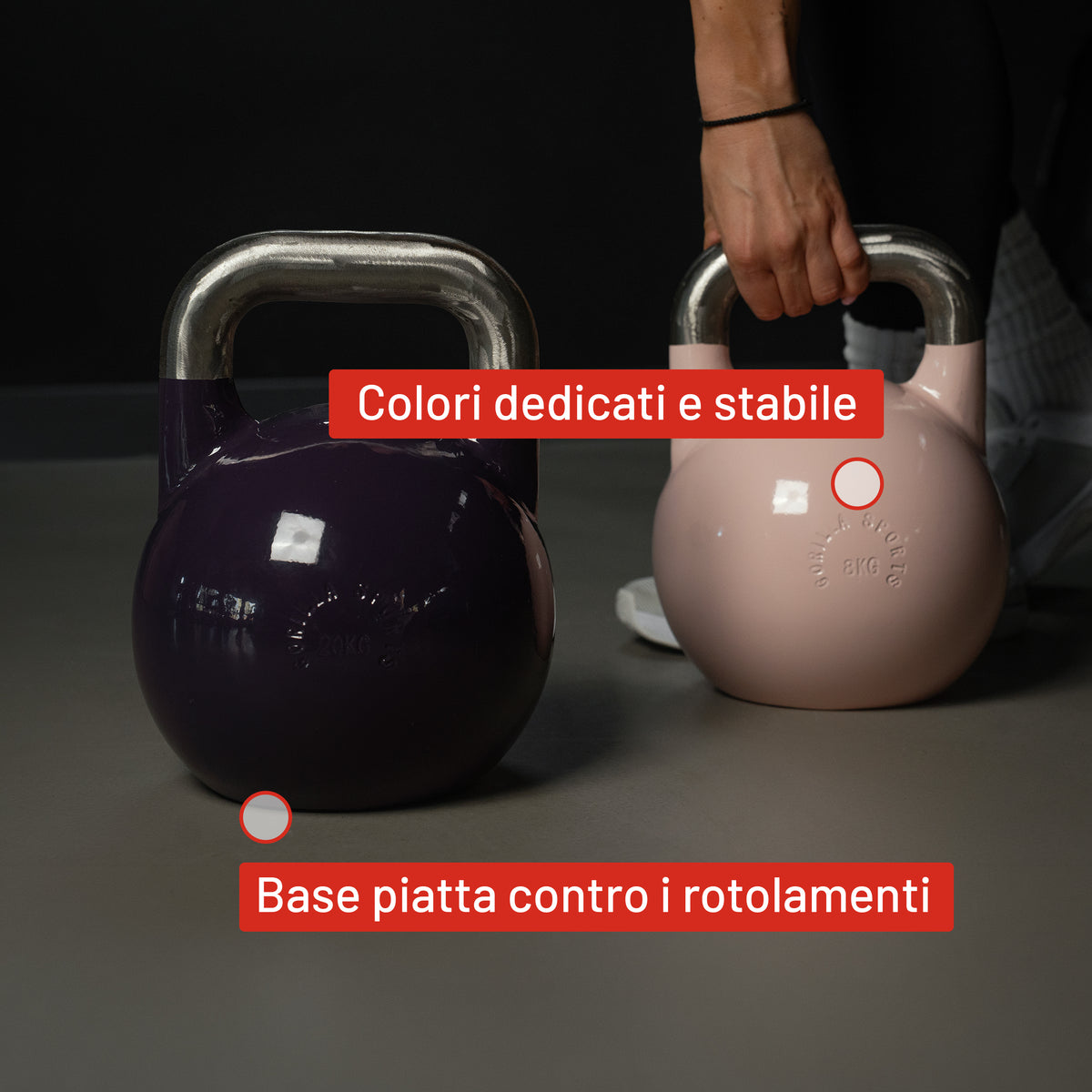 Kettlebell da competizione 8-36 kg