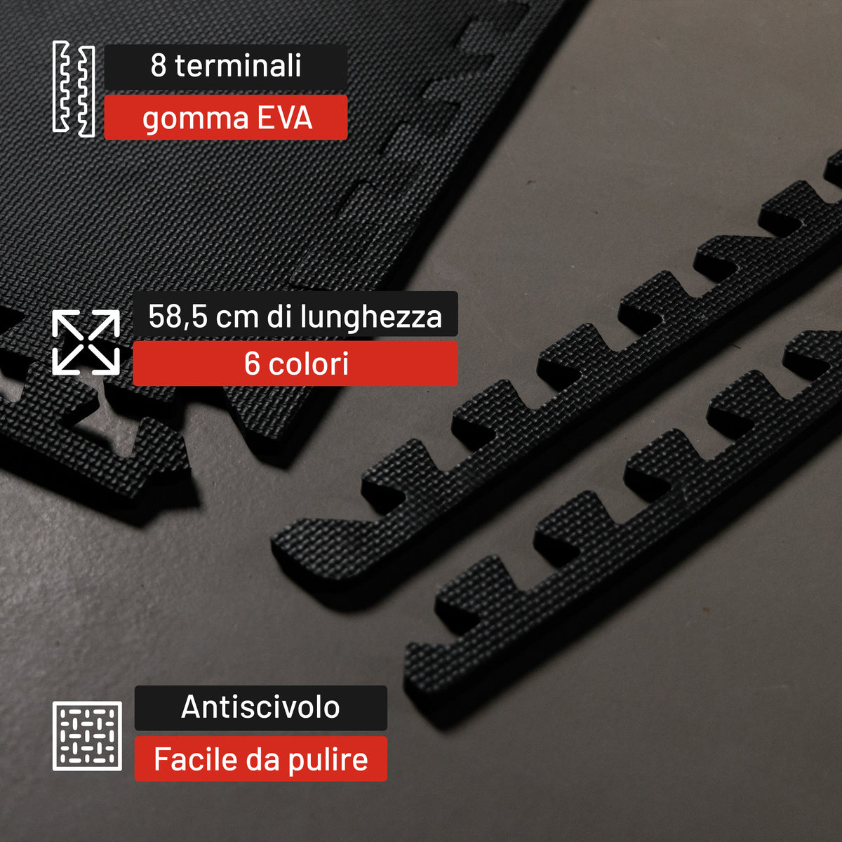 Pezzi Terminali dei Tappetini Protettivi
