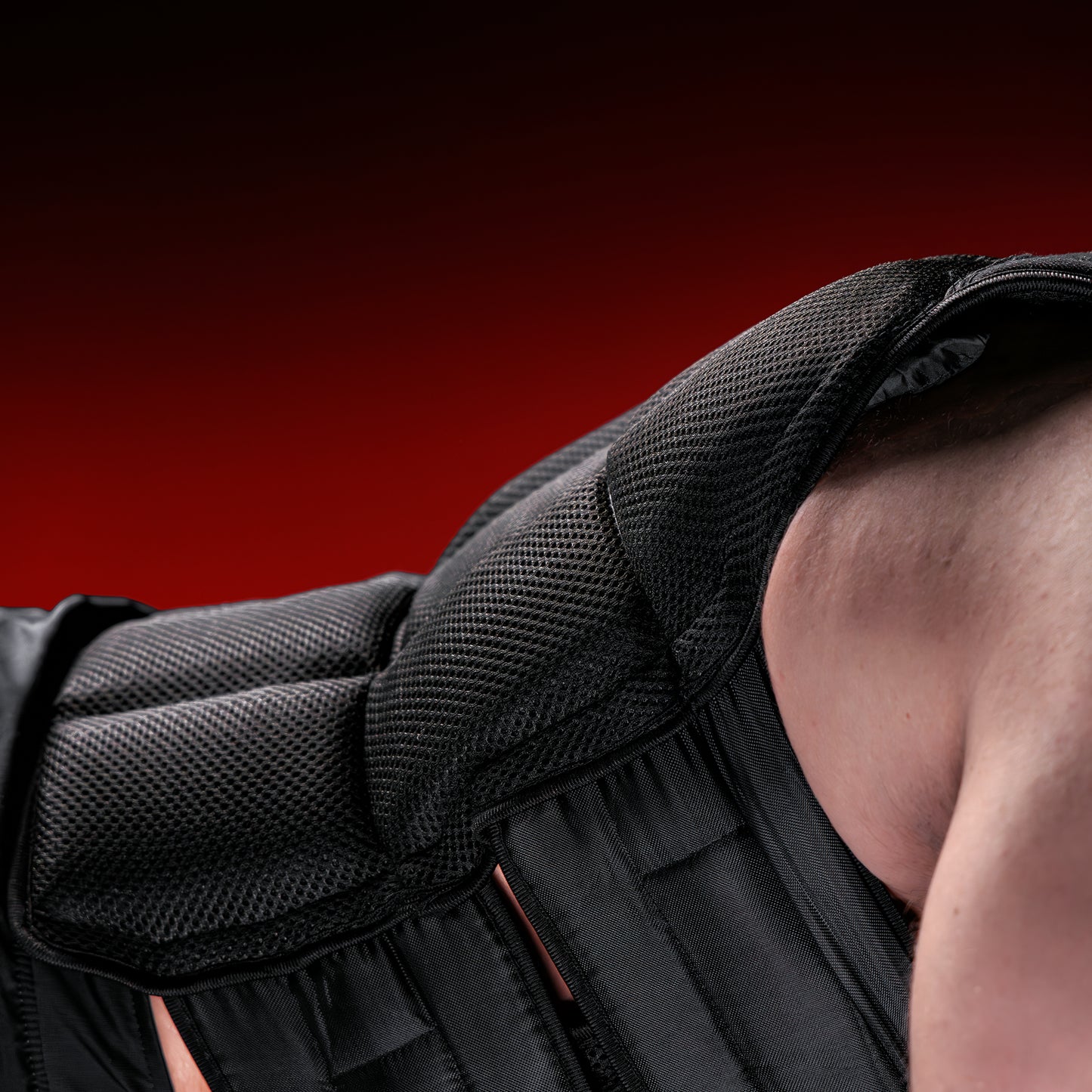 Giubbotto Zavorrato, Chiusura in Velcro, nero