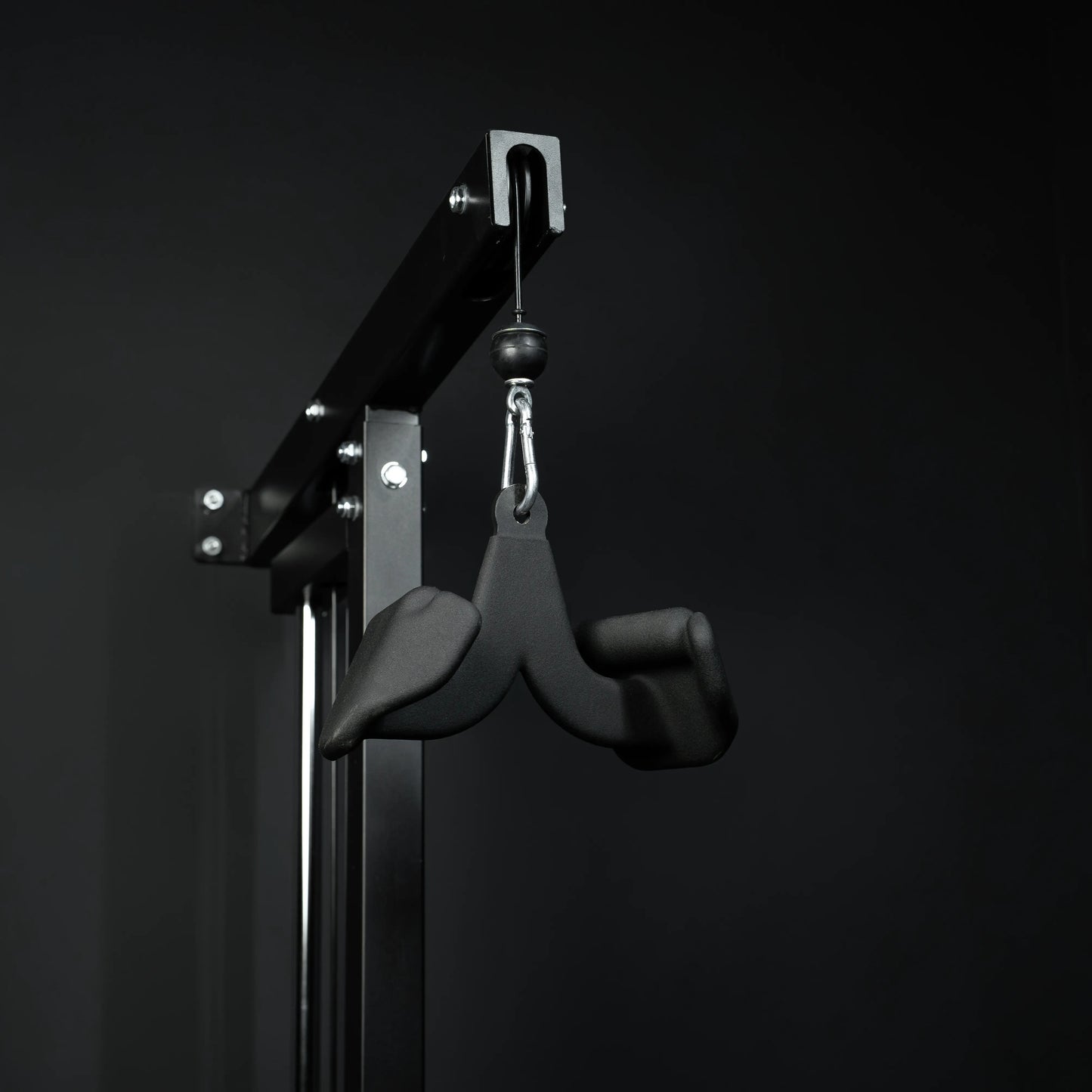 Impugnatura per Lat Pulldown/Vogatore in Gomma Nera
