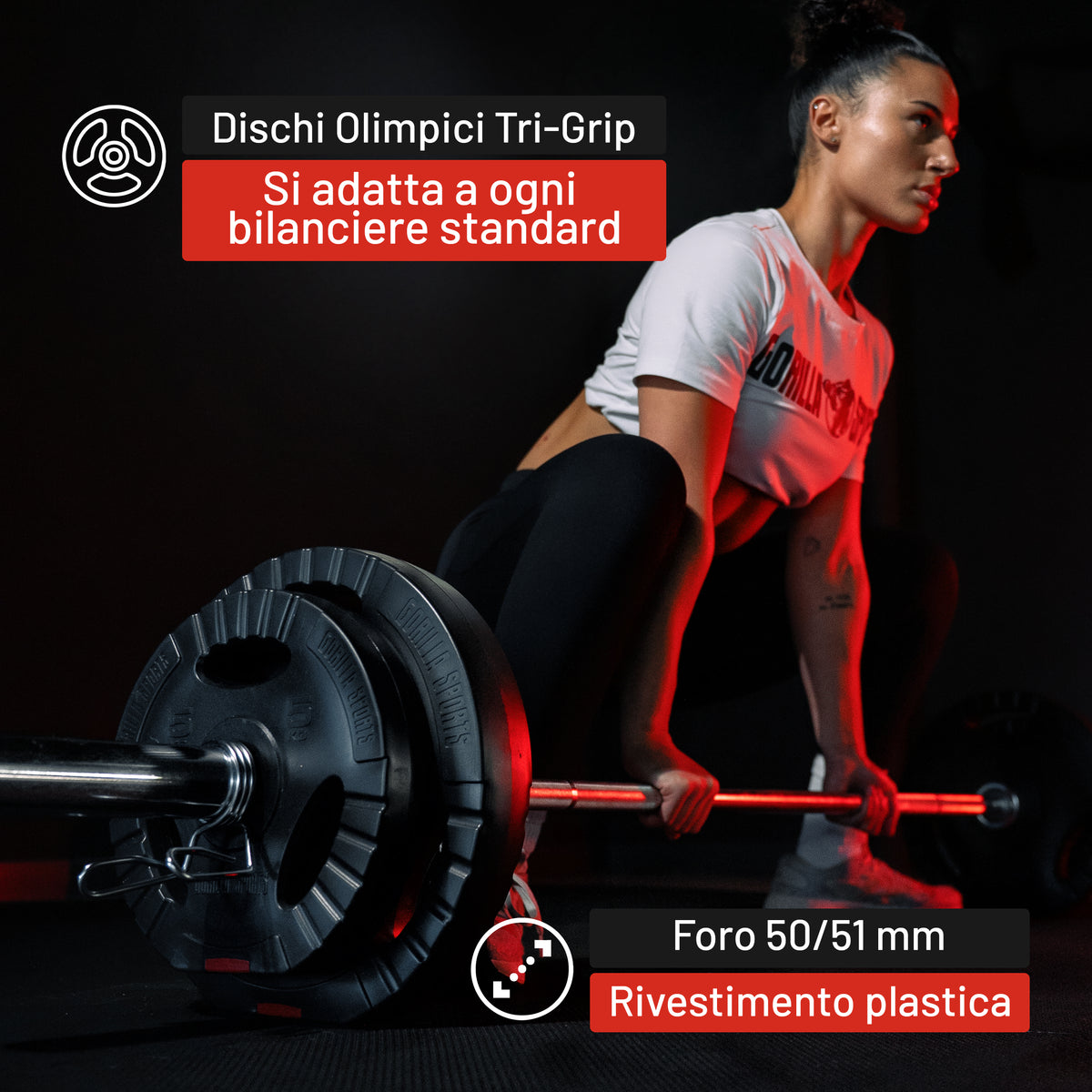 Disco Olimpico 50/51 mm in plastica