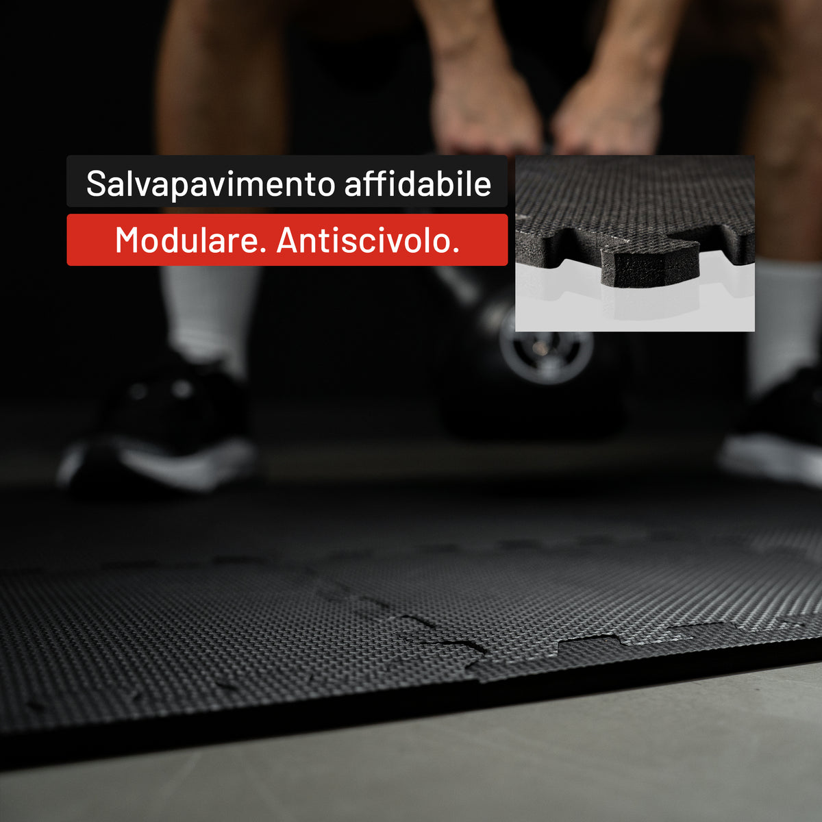 Set Tappetini Prottetivi 30x30cm - 18 Tappetini inclusi i Terminali