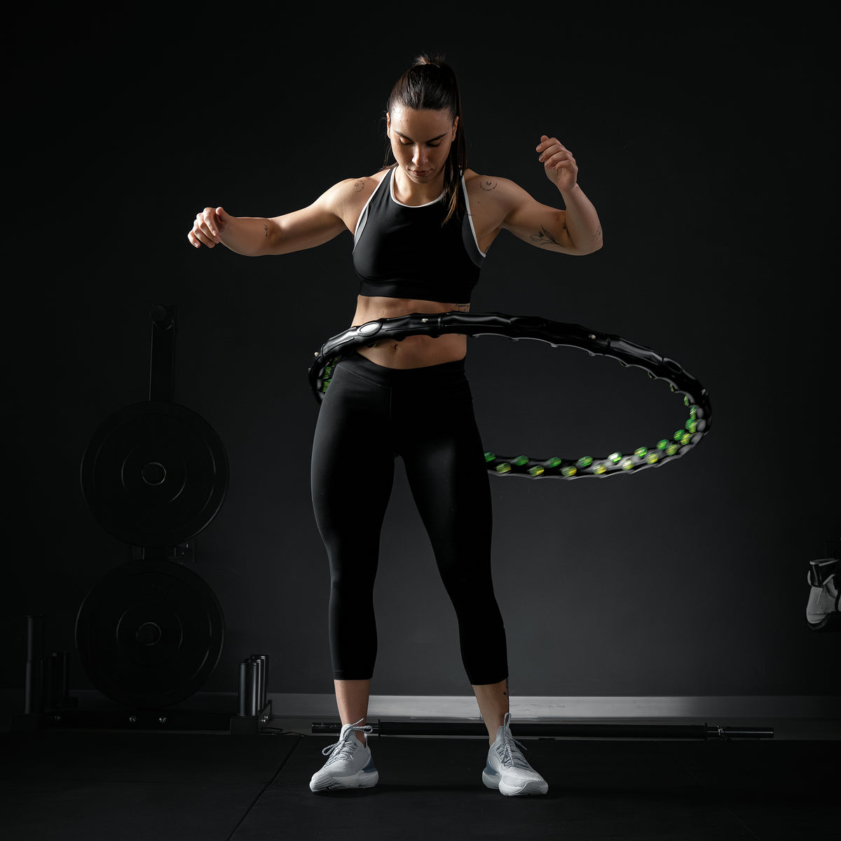Hula Hoop con Punte Massaggianti e Magneti, Ø 96 - 110 cm