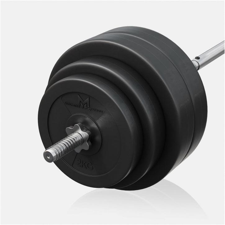 Set Bilanciere Serie E 25 mm in Plastica 60 kg