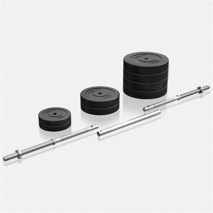 Set Bilanciere Serie E 25 mm in Plastica 60 kg