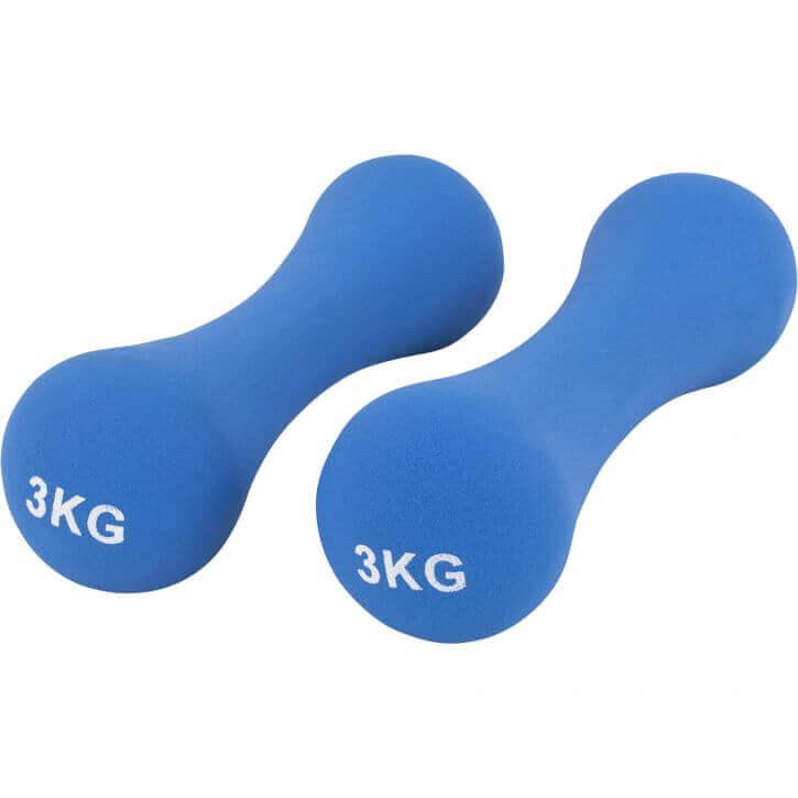 Set Manubri con Supporto, in neoprene, 12 kg