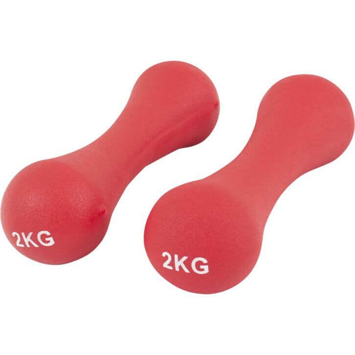 Set Manubri con Supporto, in neoprene, 12 kg