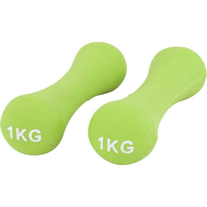 Set Manubri con Supporto, in neoprene, 12 kg