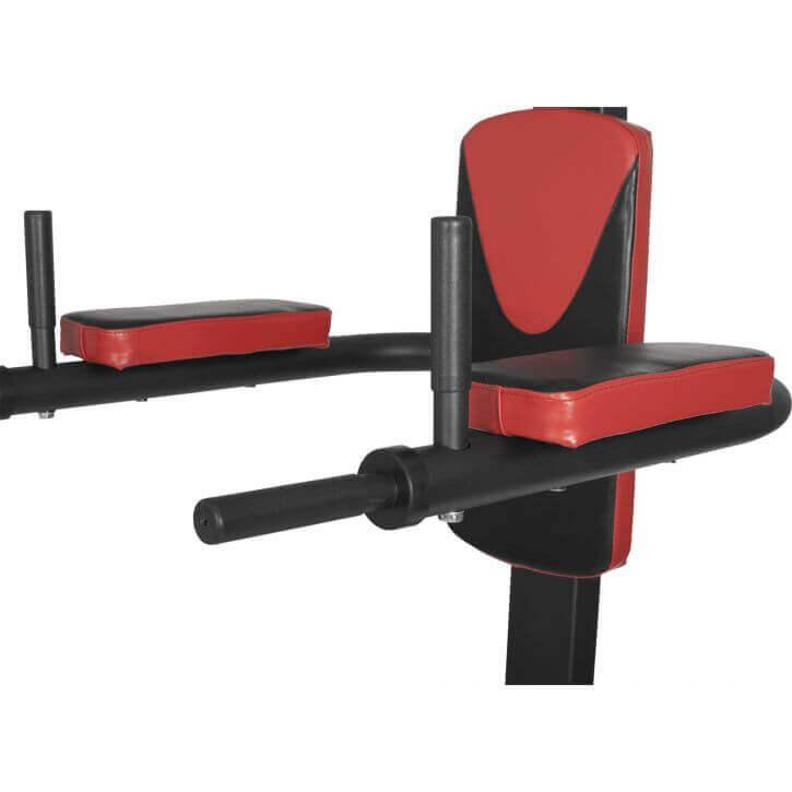Power Tower Multifunzione in nero/rosso