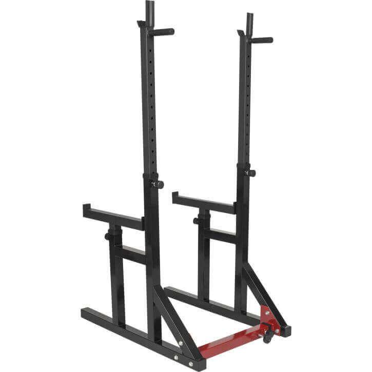 Squat Rack con il Set Bilanciere Olympia Bumper Plate 170 kg