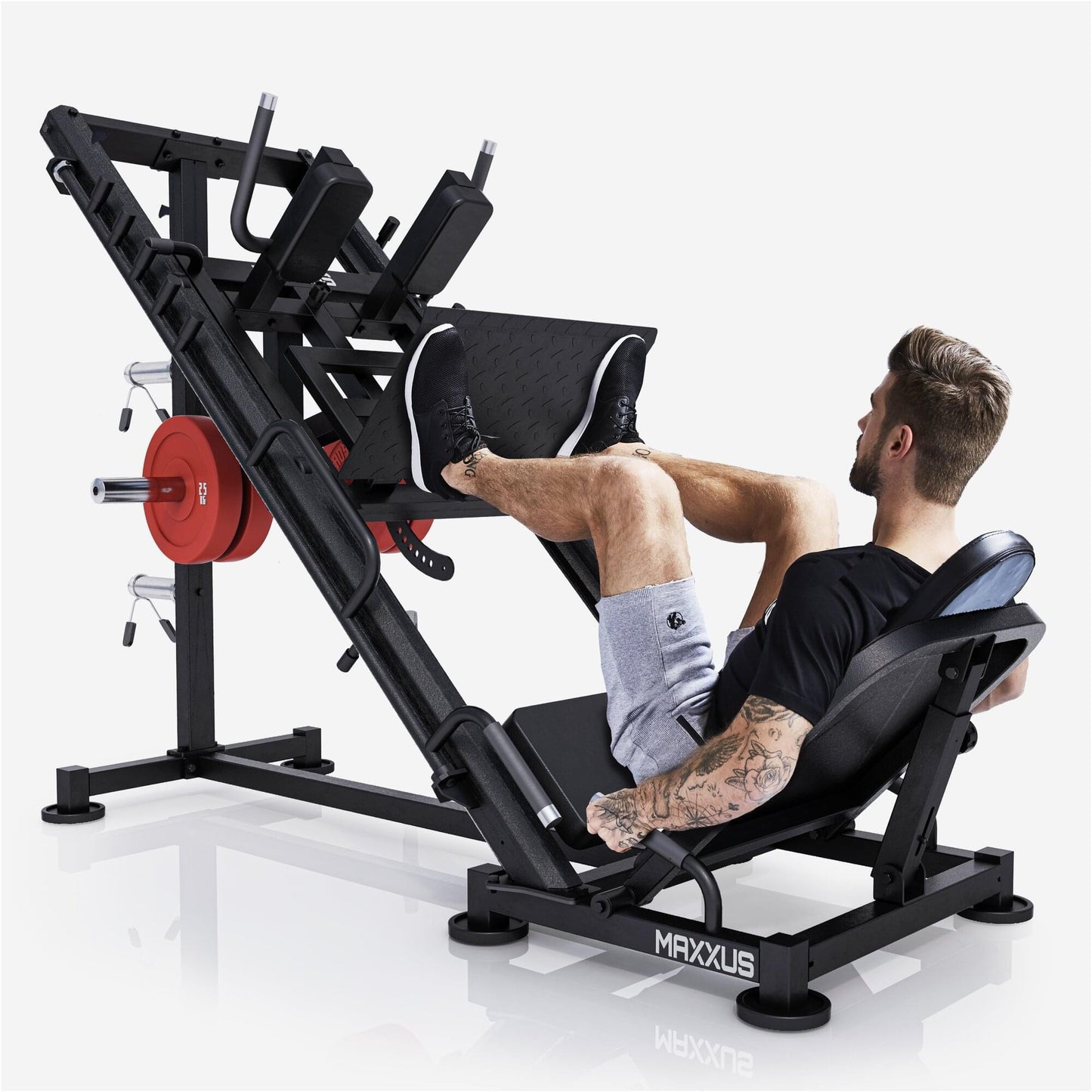 Leg Press e Hack Squat 2 in 1