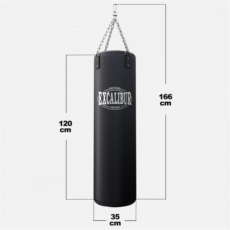 Sacco da Boxe EXCALIBUR PRO 120 cm - 34 kg in Pelle Sintetica