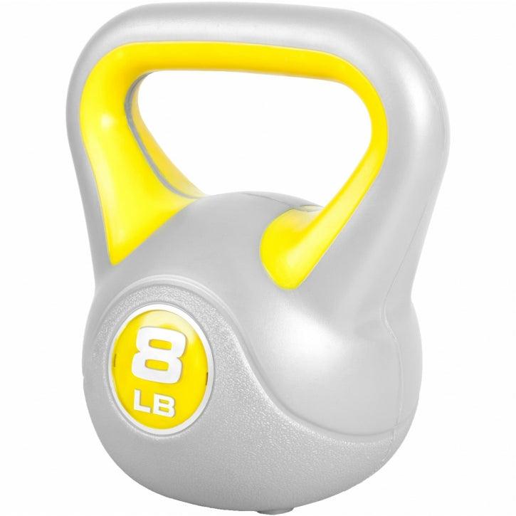 Kettlebell Stylish 5 - 45 lb, cemento, copertura in plastica
